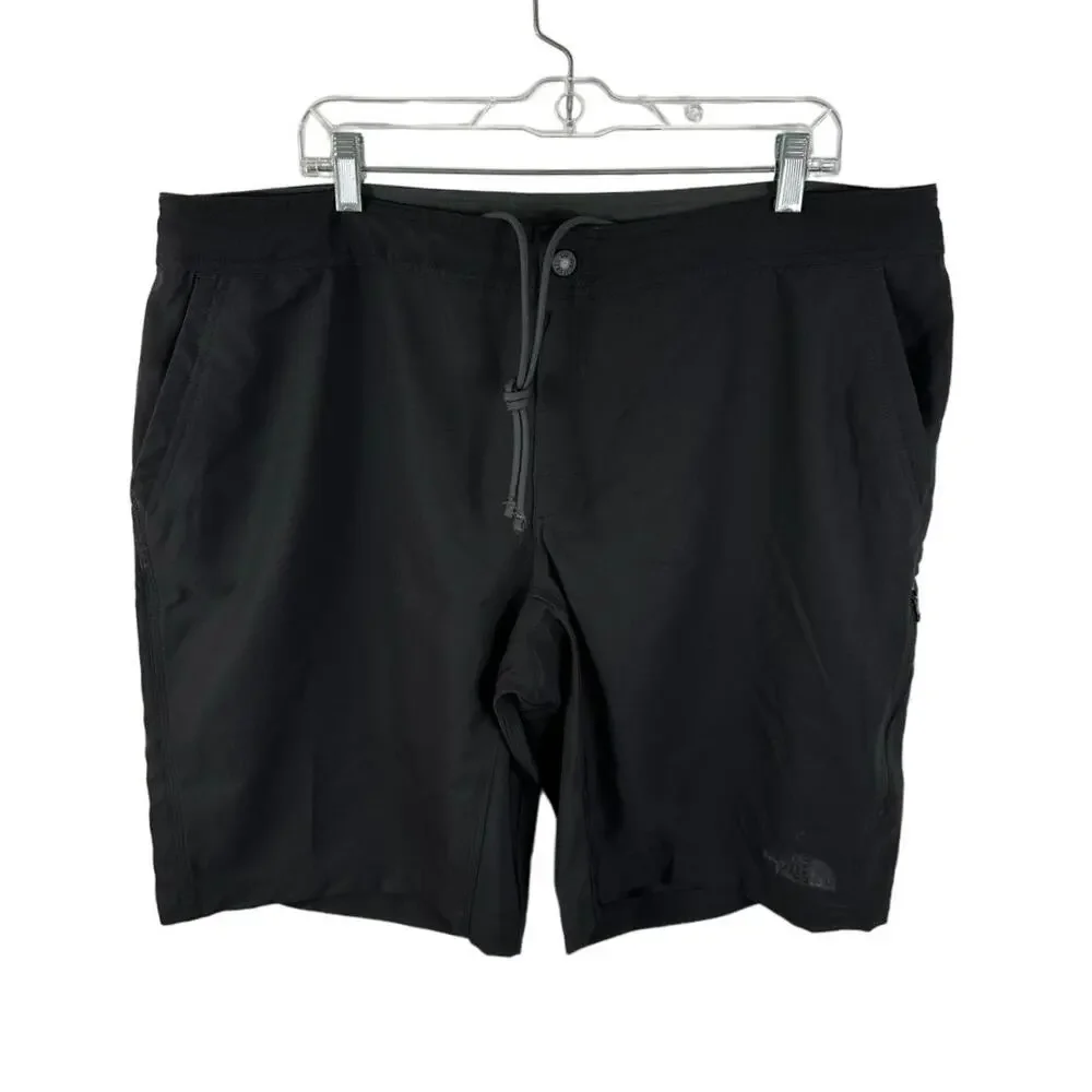 North Face Pacific Creek Boardshorts Black Size 40 Hybrid Shorts Pockets